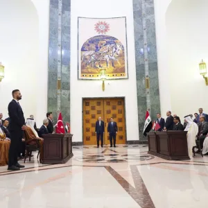 السوداني وأردوغان يرعيان توقيع مذكرة تفاهم رباعية بين العراق وتركيا وقطر والامارات