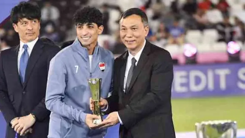 العراقي علي جاسم يفوز بلقب هداف بطولة آسيا تحت 23 سنة