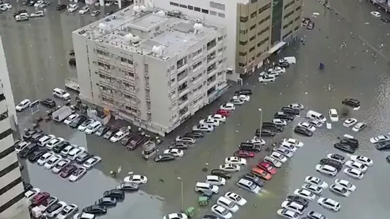 عبر "𝕏": شاهدوا.. مخلفات العاصفة القوية التي ضربت #دبي