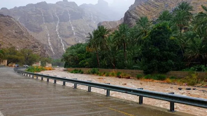 بالفيديو.. هطول أمطار متوسطة الغزارة على ولاية الجبل الأخضر