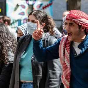 اعتقال مئة شخص بجامعة في بوسطن خلال تظاهرة مؤيدة للفلسطينيين