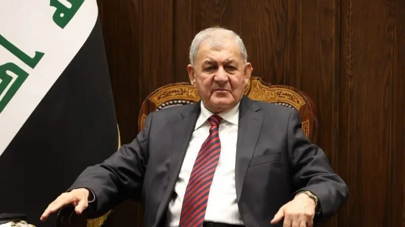 الرئيس العراقي يصل طهران لتقديم التعازي