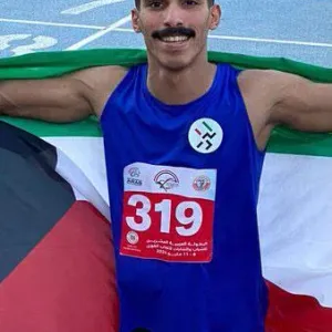 يعقوب العازمي يحقق برونزية سباق 200 متر بالبطولة العربية