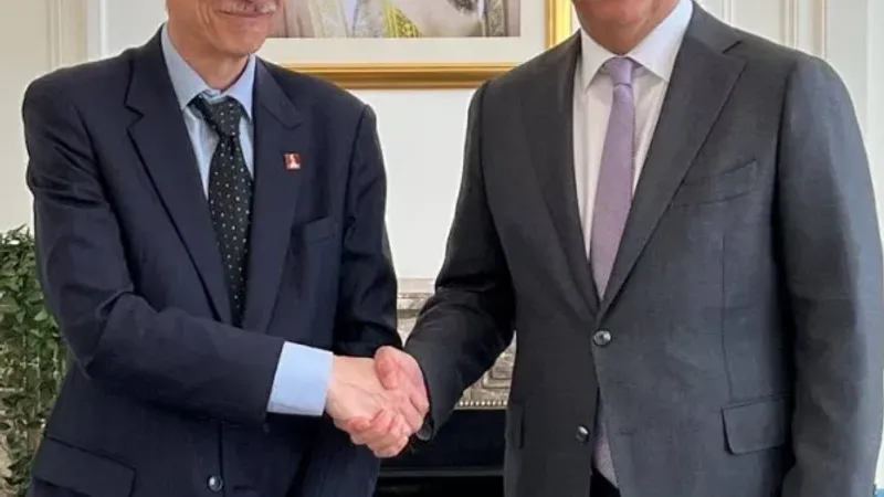سفير مملكة البحرين في بروكسل يجتمع مع المدير العام للمعهد الملكي للعلاقات الدولية إيغمونت*