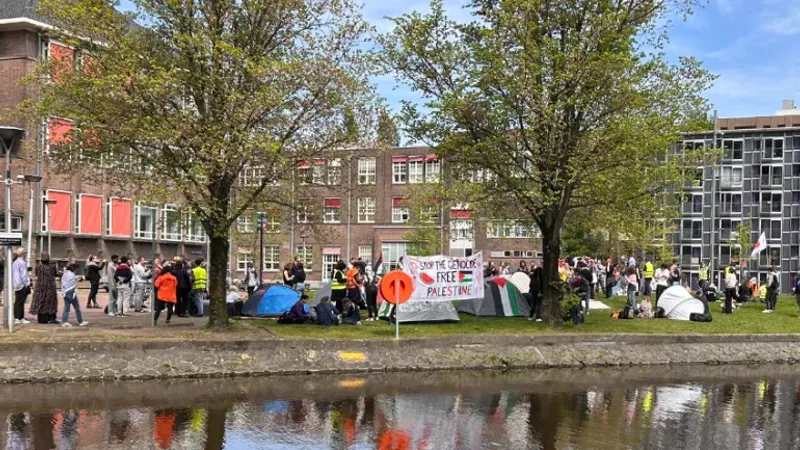 جامعة أمستردام تنضم للحراك الجامعي الداعم لغزة