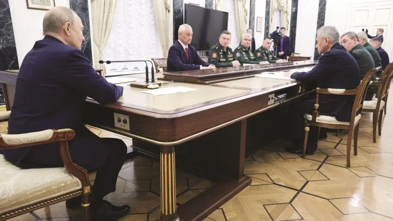 بوتين: إنشاء منطقة عازلة لحماية روسيا من الهجمات