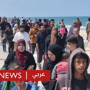 حرب غزة: بي بي سي عربي ترافق النازحين في محاولات العودة لشمال القطاع | بي بي سي نيوز عربي