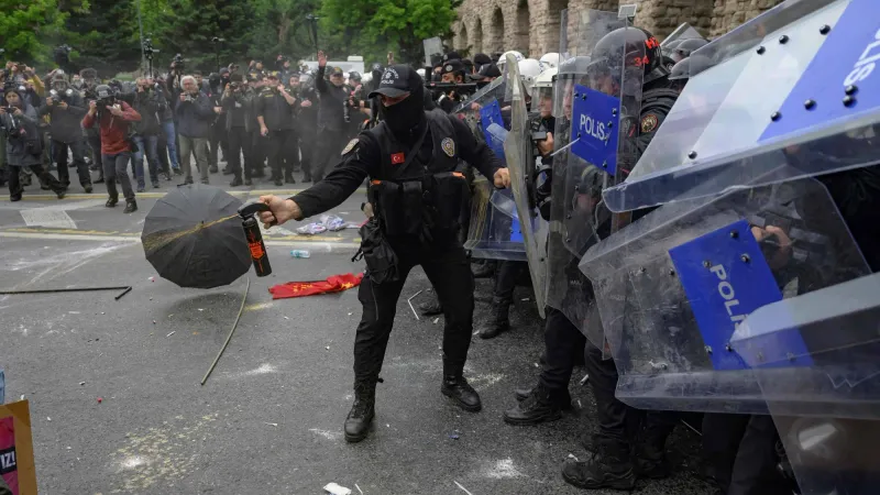 مصادمات واشتباكات واعتقالات في إسطنبول في يوم العمال