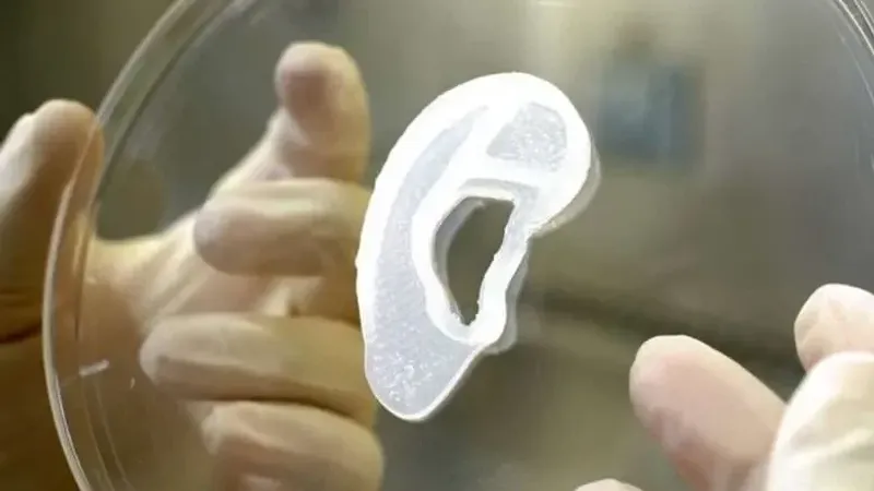 إنتاج أذن بشرية صناعية باستخدام تقنيات الطباعة ثلاثية الأبعاد!