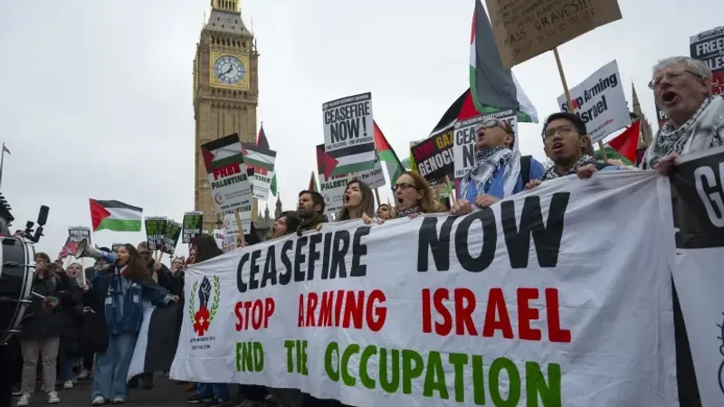 مظاهرات في مدن أوروبية تضامنا مع غزة