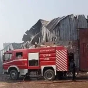 إخماد حريق داخل مصنع فى مدينة 6 أكتوبر دون إصابات