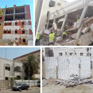 السعودية: إيقاف 4 تورطوا بقضية انهيار مبنى في جدة