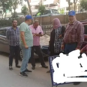 إزاله 117 اعلان غير مرخص بالشوارع والميادين في المنصورة