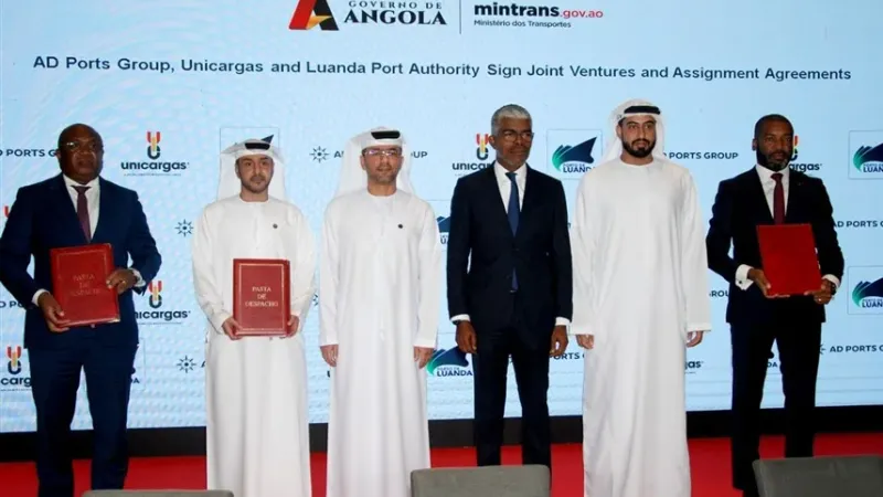 موانئ أبوظبي تفوز بامتيار تشغيل ميناء لواندا الأنغولي لمدة 20 عاماً