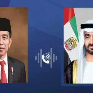 رئيس الدولة ونظيره الإندونيسي يبحثان علاقات البلدين هاتفياً