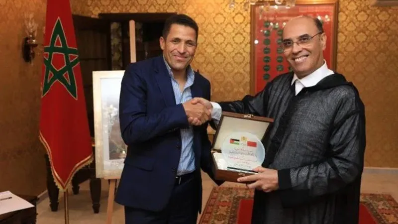 سفارة المغرب بالأردن تحتفي بعموتة وطاقمه