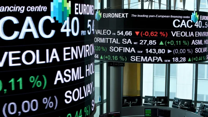 الأسهم الأوروبية تتباين مع نهاية التعاملات في ختام أسبوع توترات الشرق الأوسط