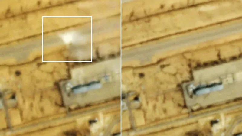 كيف تظهر صور الأقمار الصناعية آثار الضربات المتبادلة بين إيران واسرائيل؟