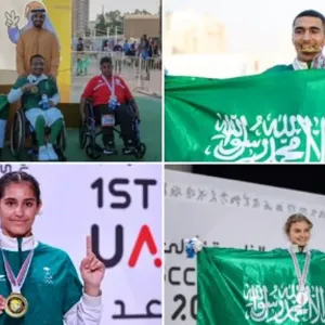 9 ميداليات لألعاب القوى السعودية في دورة الألعاب الخليجية الأولى للشباب