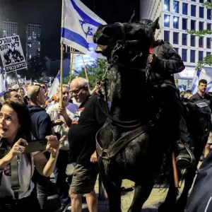 مواجهات بين الشرطة ومتظاهرين في إسرائيل (فيديو)