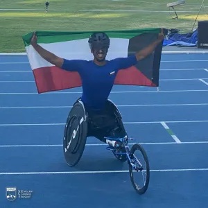 فيصل الراجحي يحقق ذهبية سباق 5000 متر جري على الكراسي المتحركة