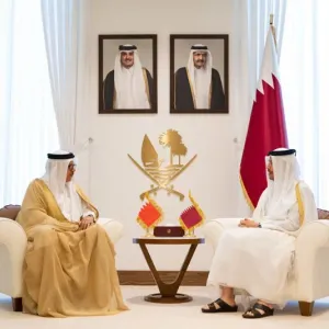 رئيس مجلس الوزراء وزير خارجية دولة قطر يستقبل وزير الخارجية