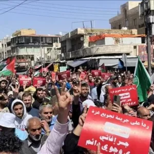 مسيرات غاضبة في أنحاء الأردن تندد بالعدوان على غزة