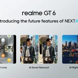 ‏Realme تلمح إلى وضع الرؤية الليلية والإزالة الذكية مع جهاز GT 6
