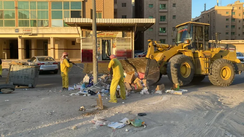 البلدية: إزالة 455 طناً من المخلفات في المهبولة