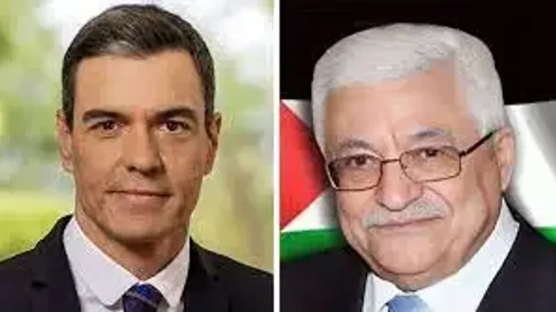 سانشيز يؤكد لمحمود عباس موقف بلاده الداعم للشعب الفلسطيني من أجل الحصول على حقوقه المشروعة