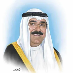 سمو الأمير يصل جامعة عبدالله السالم