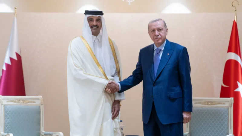 سمو الأمير يلتقي رئيس تركيا