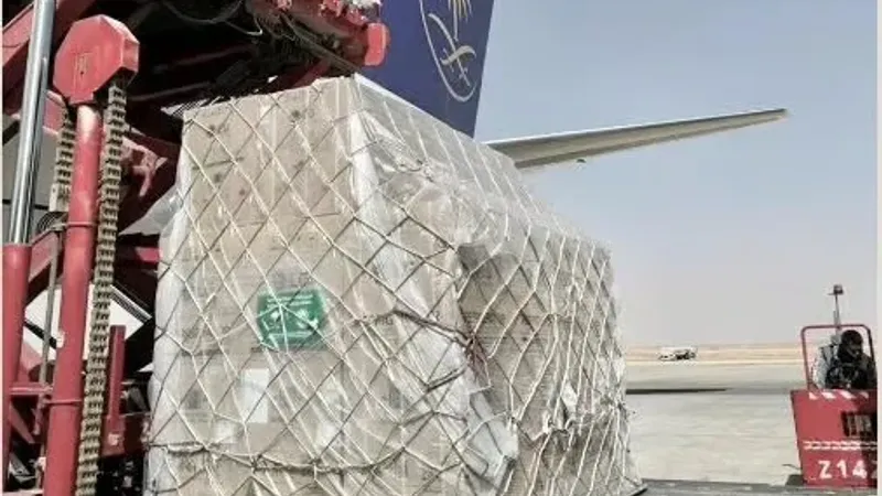 مغادرة الطائرة الإغاثية السعودية الـ 14 التي تحمل مساعدات للشعب الأوكراني
