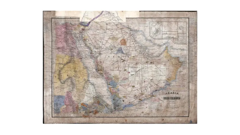 خريطة نادرة لـ«أبوظبي» من القرن الـ 19