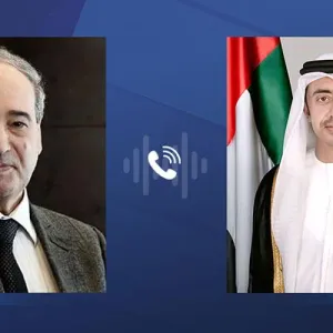 عبدالله بن زايد ووزير خارجية سوريا يبحثان هاتفياً العلاقات الثنائية بين البلدين