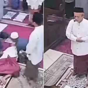 شاهد.. وفاة إمام مسجد أثناء صلاة الفجر في إندونيسيا