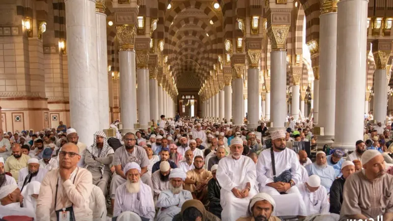 أكثر من مليون حاج زاروا المسجد النبوي منذ بدء موسم الحج