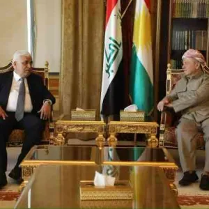 مسعود بارزاني يبحث مع الفياض الأوضاع السياسية في العراق