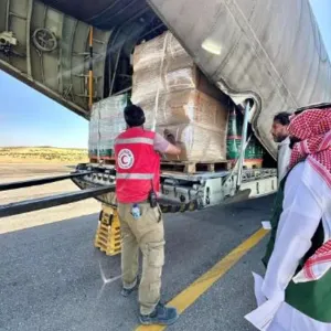 وصول الطائرة الإغاثية السعودية الـ 45 لدعم الشعب الفلسطيني في غزة