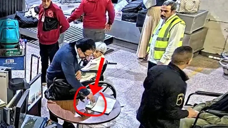 بالفيديو | كاميرا مراقبة مطار القاهرة تكذب مزاعم سرقة عملات أجنبية