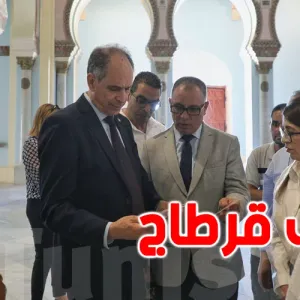 منصف بوكثير الوزير المكلف بتسيير وزارة الشؤون الثقافية في زيارة ميدانية إلى متحف قرطاج