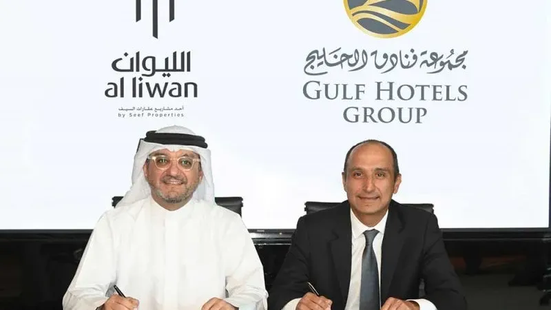 شركة عقارات السيف ومجموعة فنادق الخليج توقعان اتفاقيةلإطلاق مطعم "جاينا جاردن" في الليوان