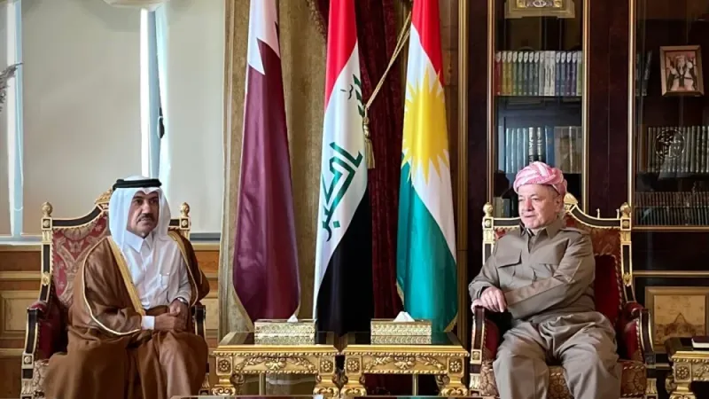 رئيس الحزب الديمقراطي الكوردستاني العراقي يجتمع مع الأمين العام لوزارة الخارجية