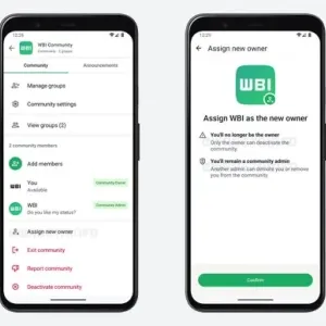 ‏WhatsApp يسهل على مالكي المجتمعات نقل الملكية