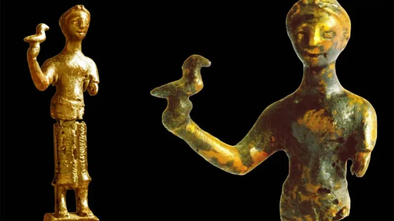 حامل الطير... تمثال برونزي من موقع «مليحة» الأثري