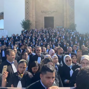 هيئات المحامين بالمغرب تنظم وقفة احتجاجية وطنية أمام البرلمان بالرباط