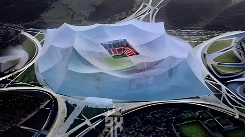 "ملعب الحسن الثاني" الجديد.. خيمة بيضاء عملاقة وشبكة طرق ومنشآت رياضية