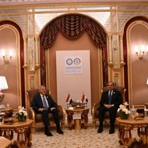 الرئيس السيسي يستعرض مع نظيره العراقي جهود مصر لوقف إطلاق النار في غزة