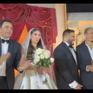 سعر صادم لفستان زفاف زوجة نجل محمد فؤاد.. إطلالة بسيطة خطفت الأنظار
