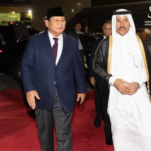 الرئيس المنتخب في جمهورية إندونيسيا يغادر الدوحة